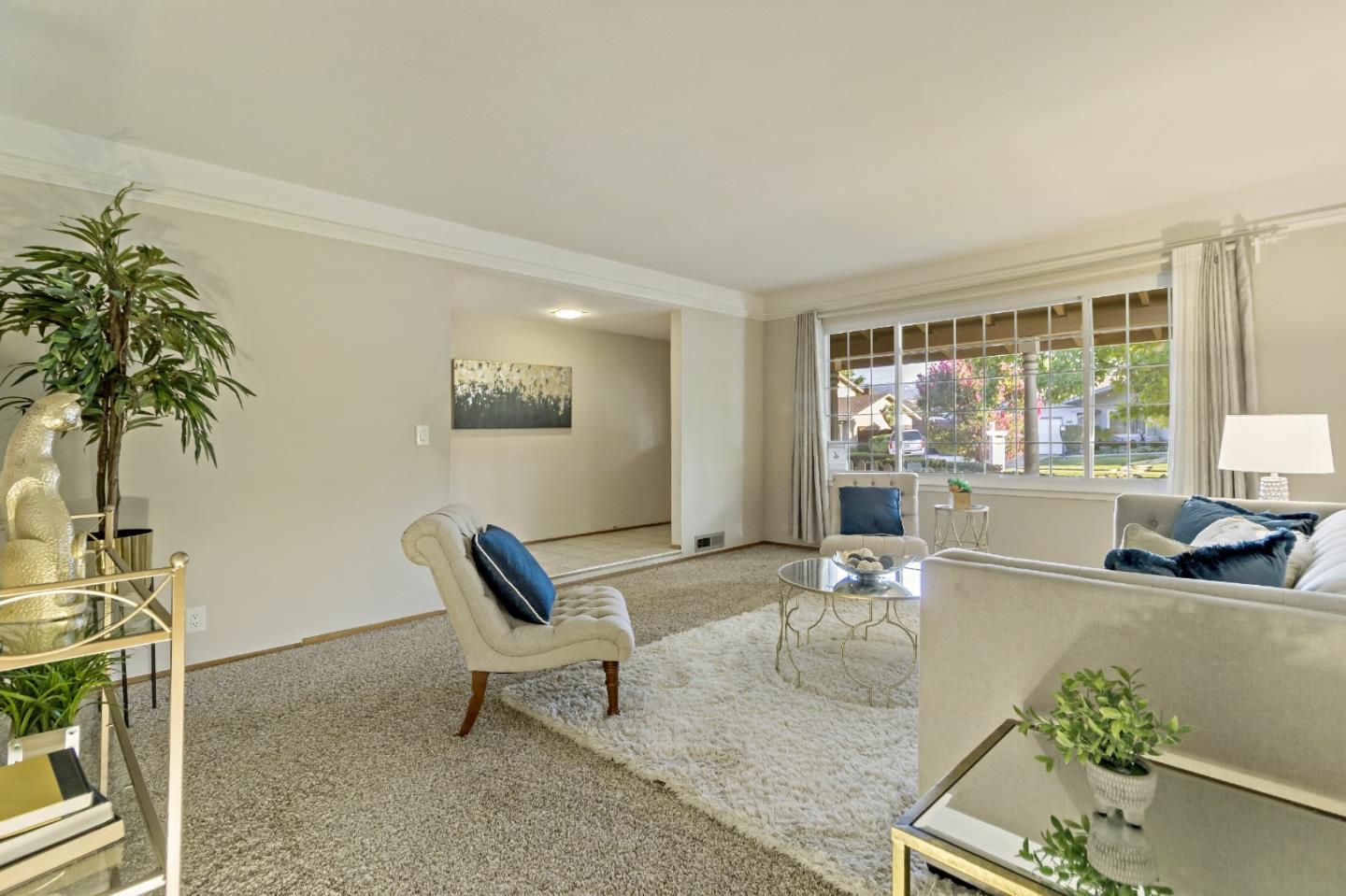 1287 Peralta Drive San Jose, CA 95120 - Photo 12 of 38 a living room with furniture and a potted plant