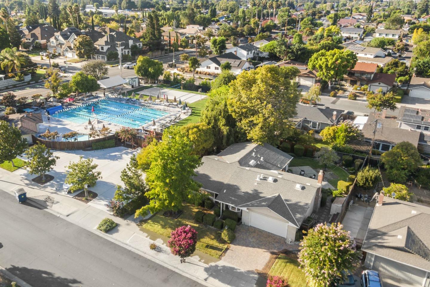 1287 Peralta Drive San Jose, CA 95120 - Photo 38 of 38 an aerial view of residential houses with outdoor space
