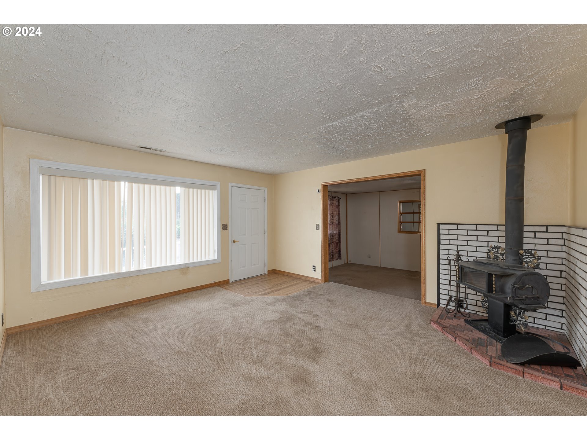 712 4th Avenue Riddle, OR 97469 - Photo 8 of 34 a view of an empty room with a fireplace