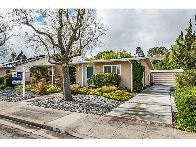251 Marcella Way Millbrae, CA 94030 - Photo 1 of 14 a front view of a house with a porch