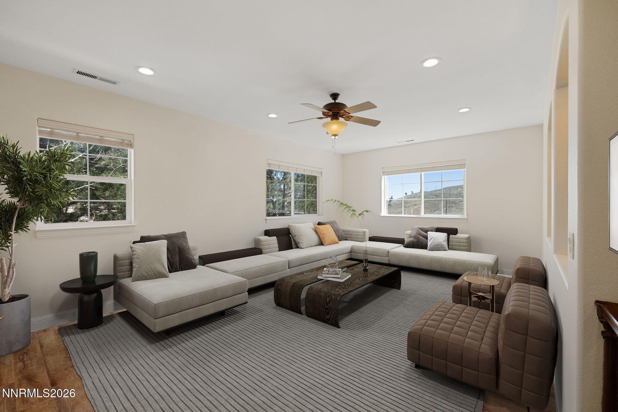 4885 Buckhaven Road Reno, NV 89519 - Photo 35 of 58 a living room with furniture and a large window