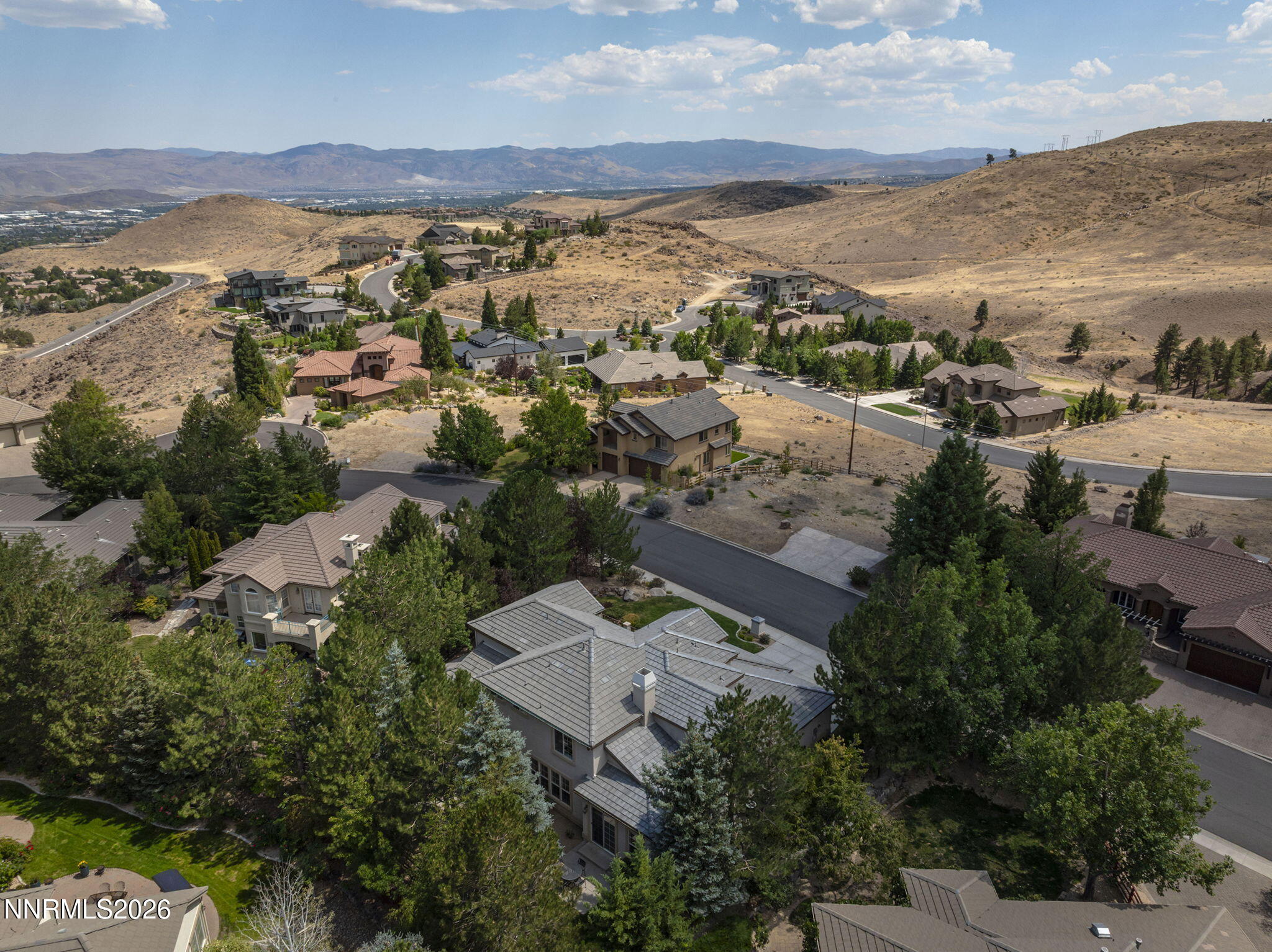 4885 Buckhaven Road Reno, NV 89519 - Photo 51 of 58 an aerial view of residential building with outdoor space and ocean view