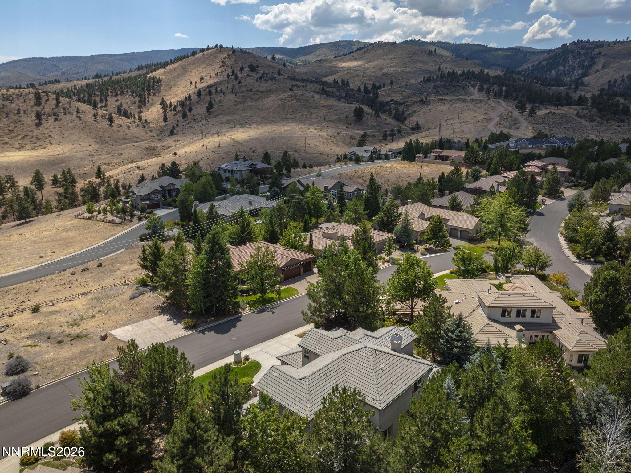 4885 Buckhaven Road Reno, NV 89519 - Photo 52 of 58 an aerial view of residential house with outdoor space