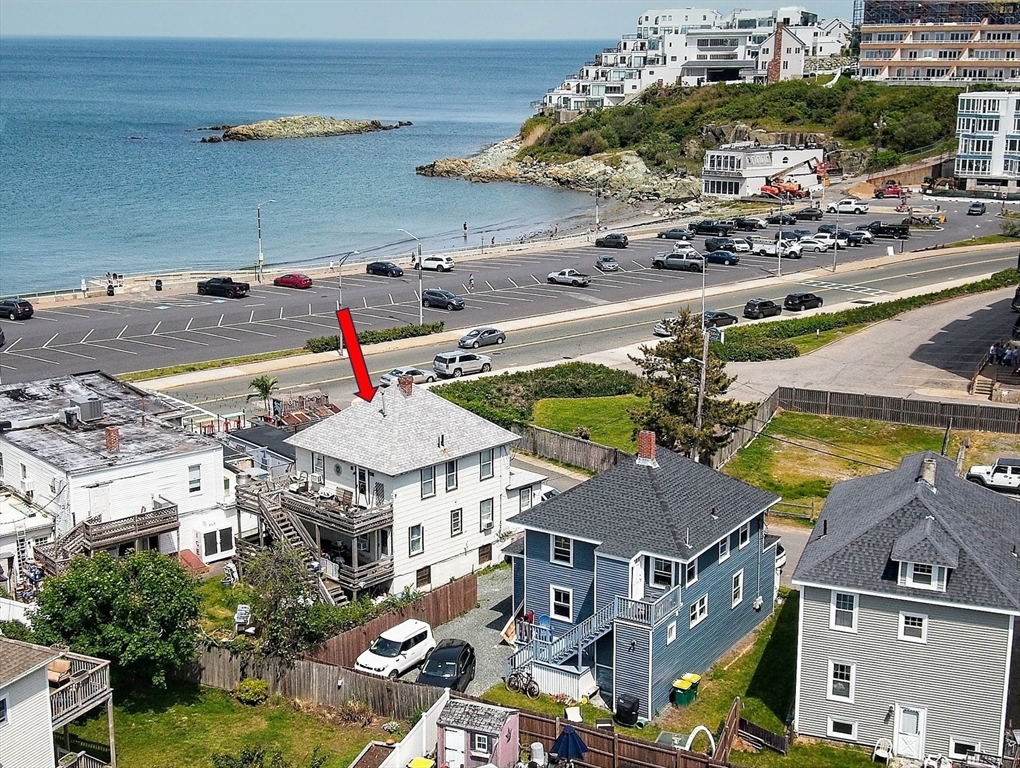 a aerial view of a city