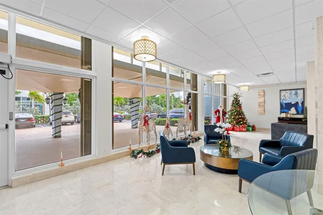 a view of a city with tall buildings