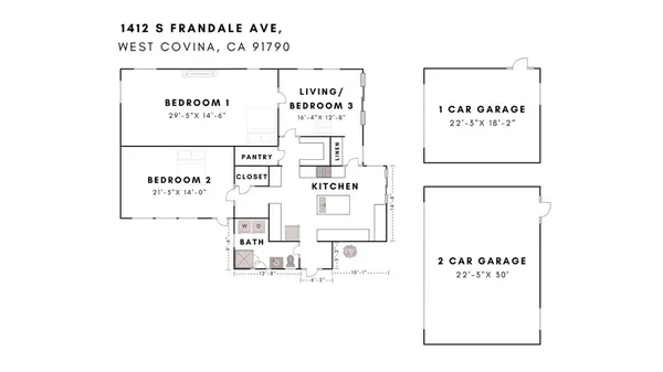 $949,000 | 1412 South Frandale Avenue, West Covina, CA 91790