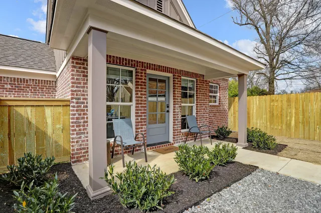 a front view of a house