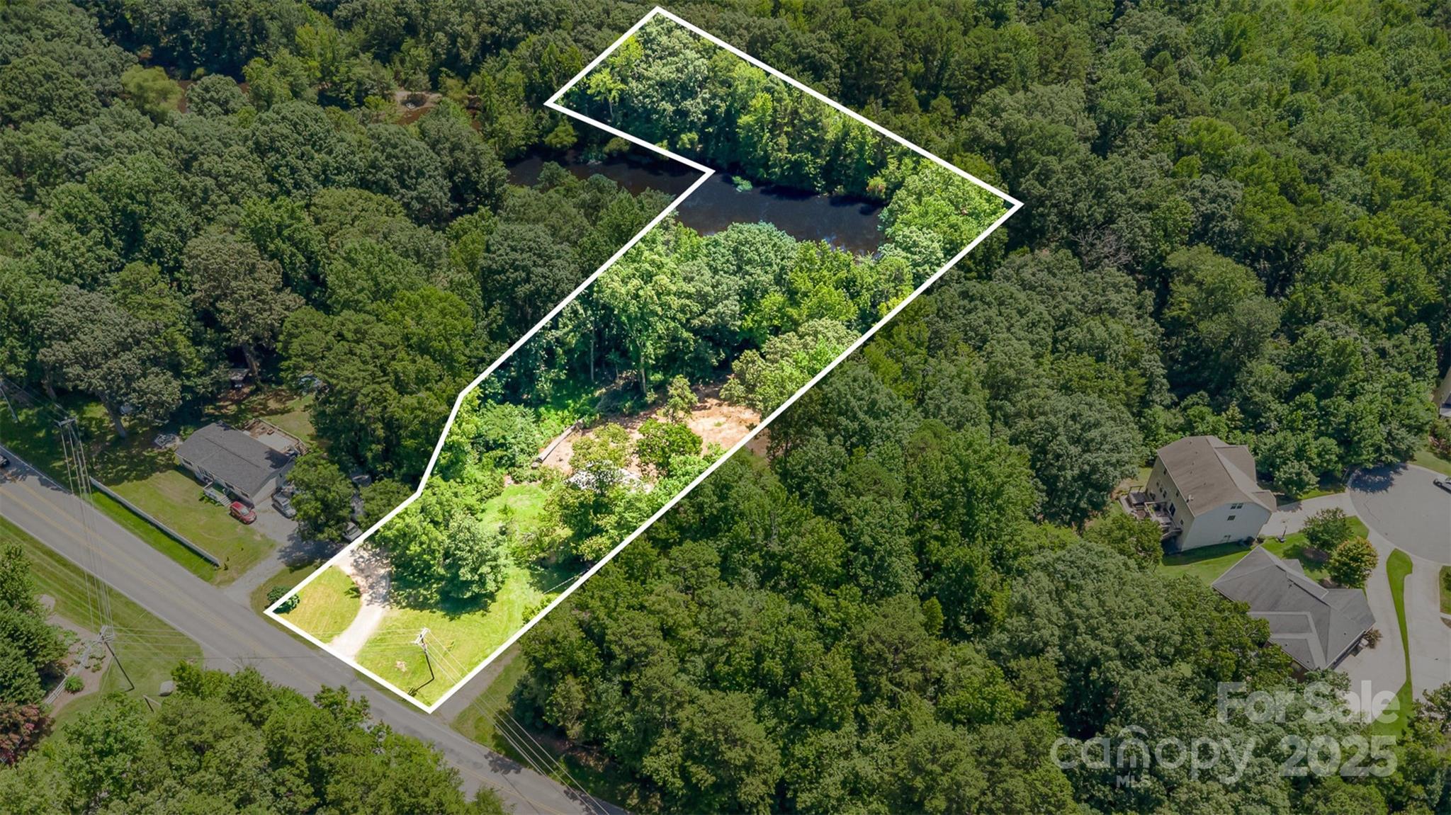 3344 Shiloh Church Road Davidson, NC 28036 - Photo 14 of 15 an aerial view of residential house with an outdoor space