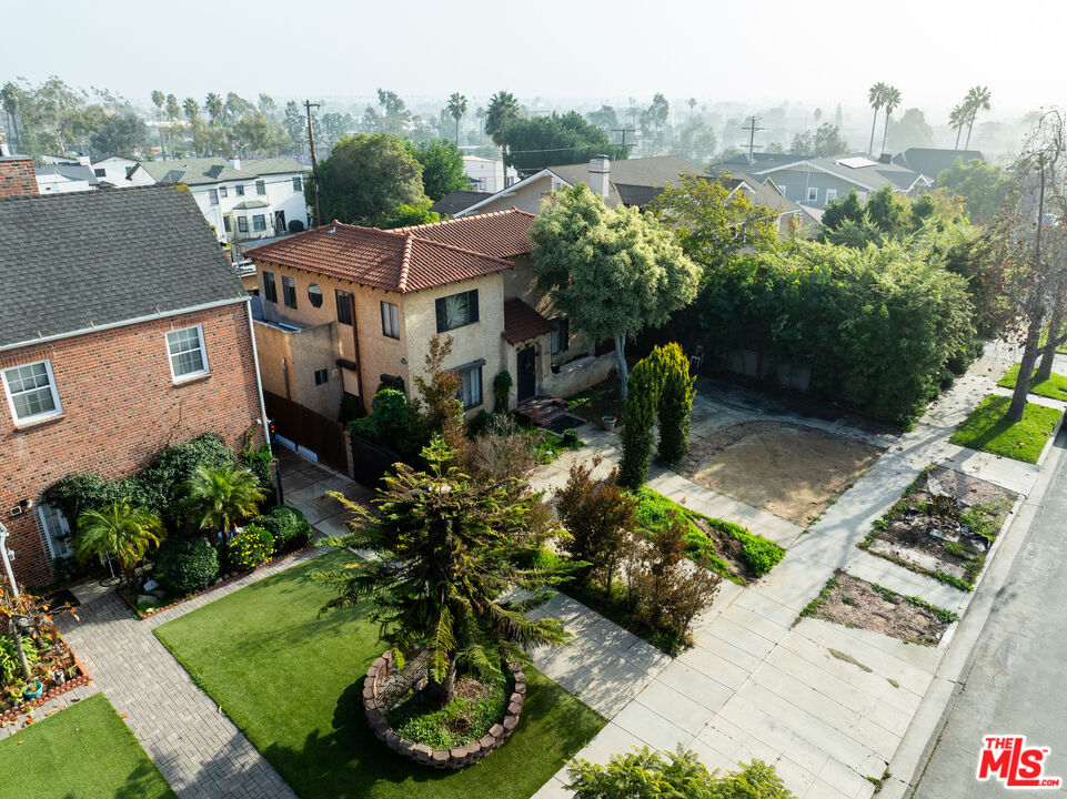 2208 Virginia Road Los Angeles, CA 90016 - Photo 4 of 8 aerial view of a house with a yard