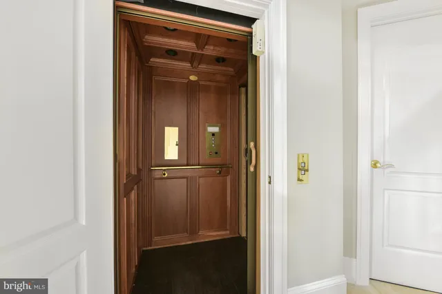 a view of an entryway door