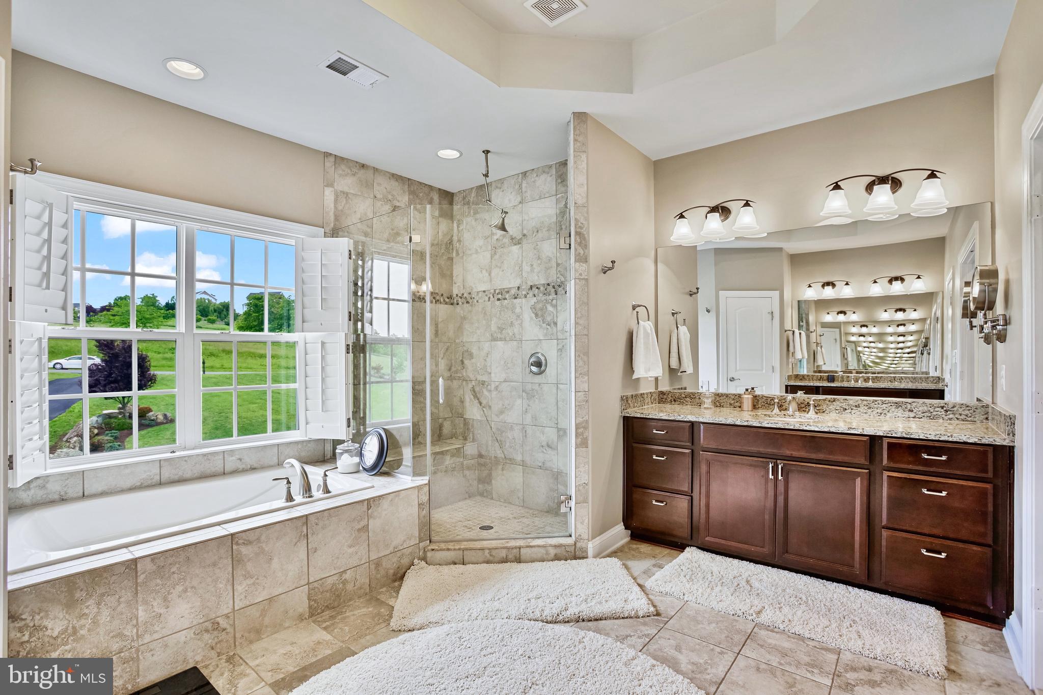 18604 Wild Raspberry Drive Purcellville, VA 20132 - Photo 26 of 58 a spacious bathroom with a tub sink shower and mirror