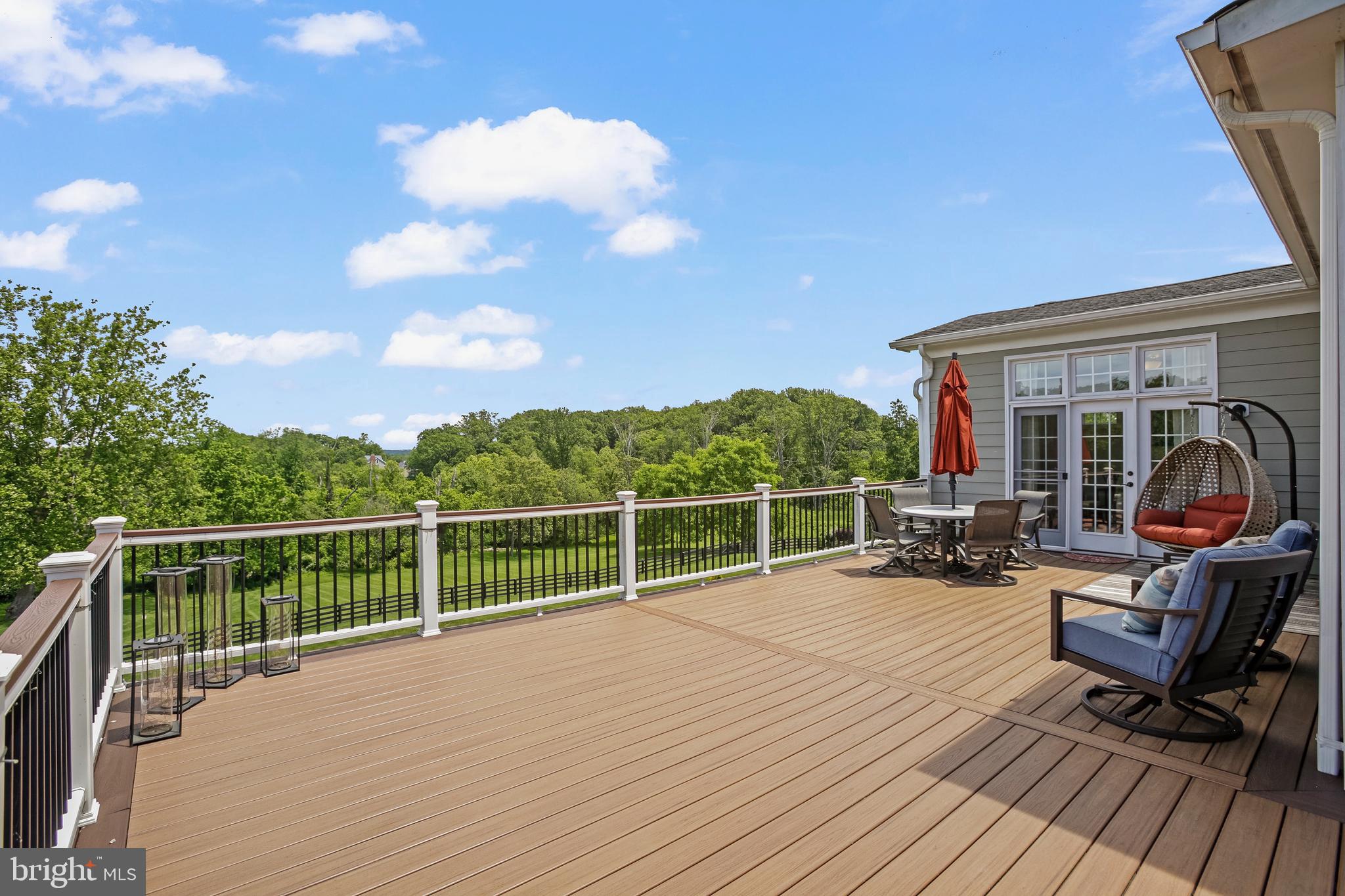 18604 Wild Raspberry Drive Purcellville, VA 20132 - Photo 42 of 58 a view of a roof deck with chair and wooden floor