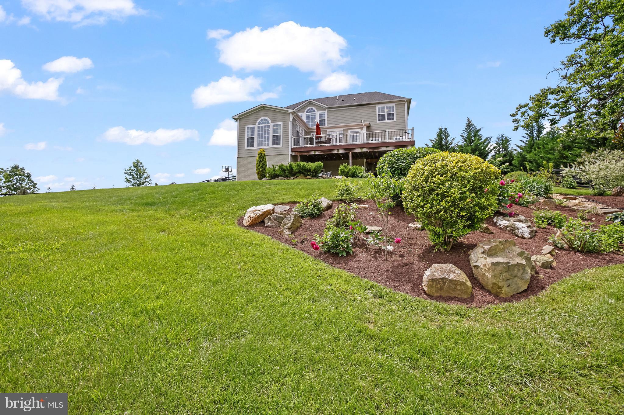 18604 Wild Raspberry Drive Purcellville, VA 20132 - Photo 55 of 58 a view of a backyard with plants and a garden