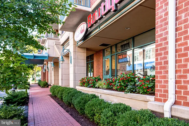 a view of a building with a street