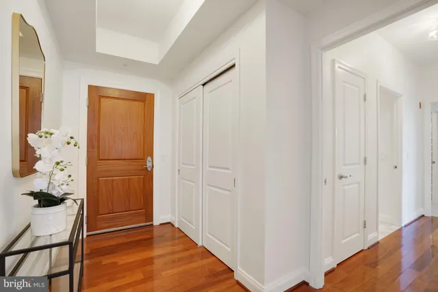 a view of livingroom with hallway