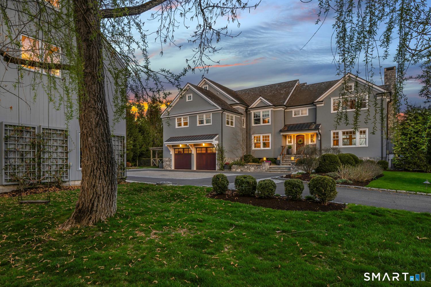 30 Shipway Road Darien, CT 06820 - Photo 3 of 40 a front view of a house with a garden
