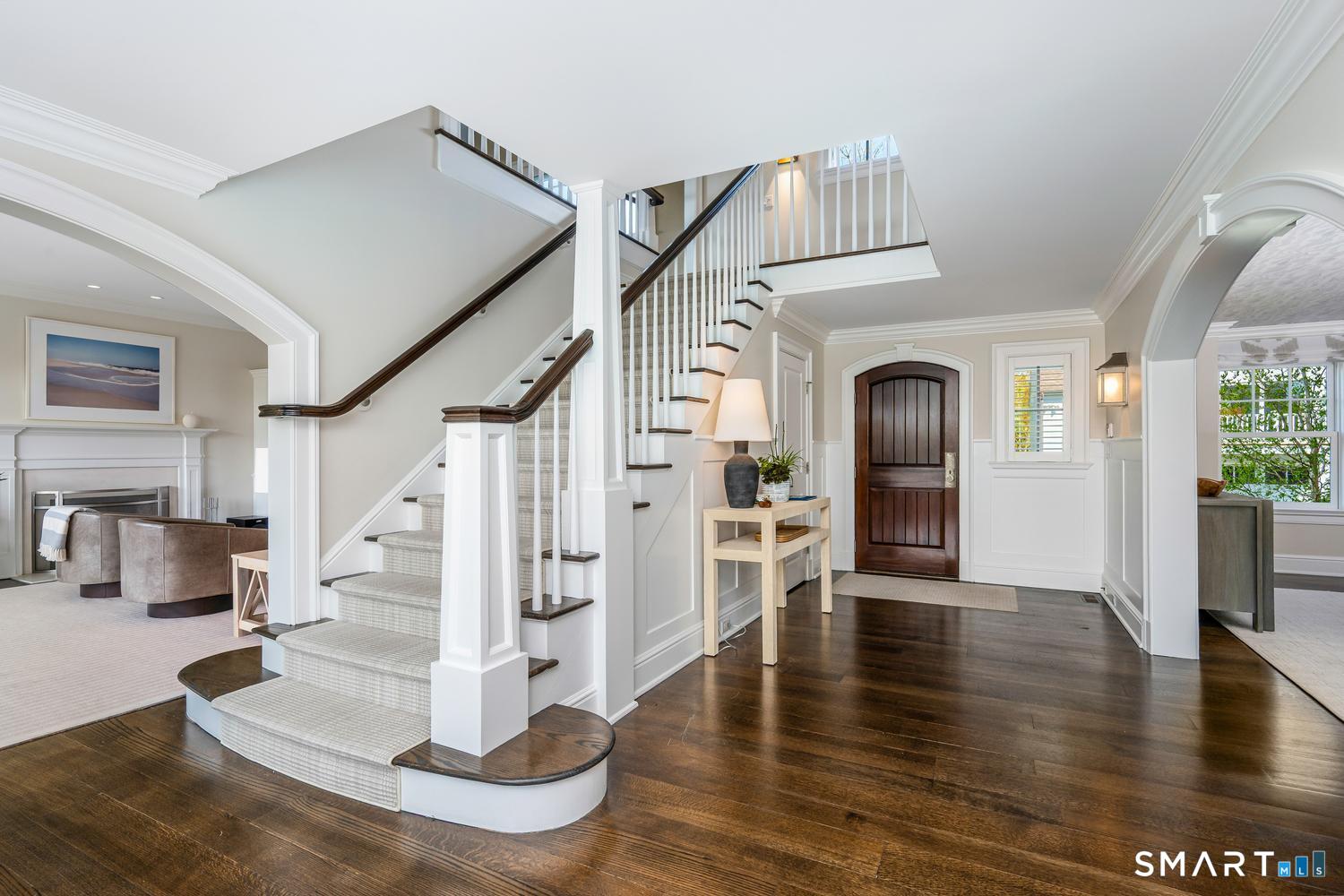 30 Shipway Road Darien, CT 06820 - Photo 5 of 40 a view of entryway and hall with wooden floor