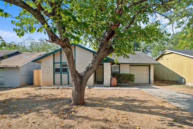 a house with a tree in front of it