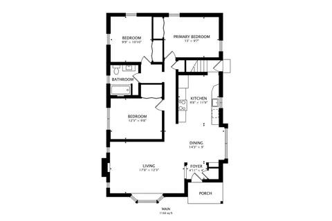 a picture of a floor plan