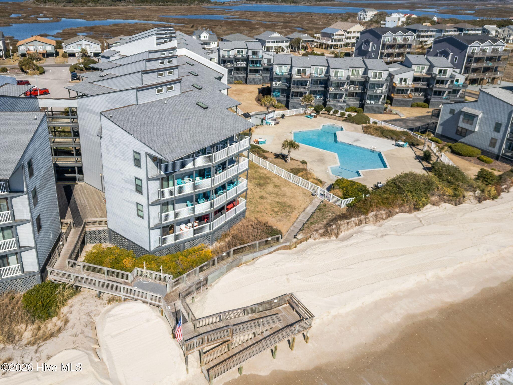 1896 New River Inlet Road, Unit 1119 North Topsail Beach, NC 28460 - Photo 33 of 39 Drone Aerial