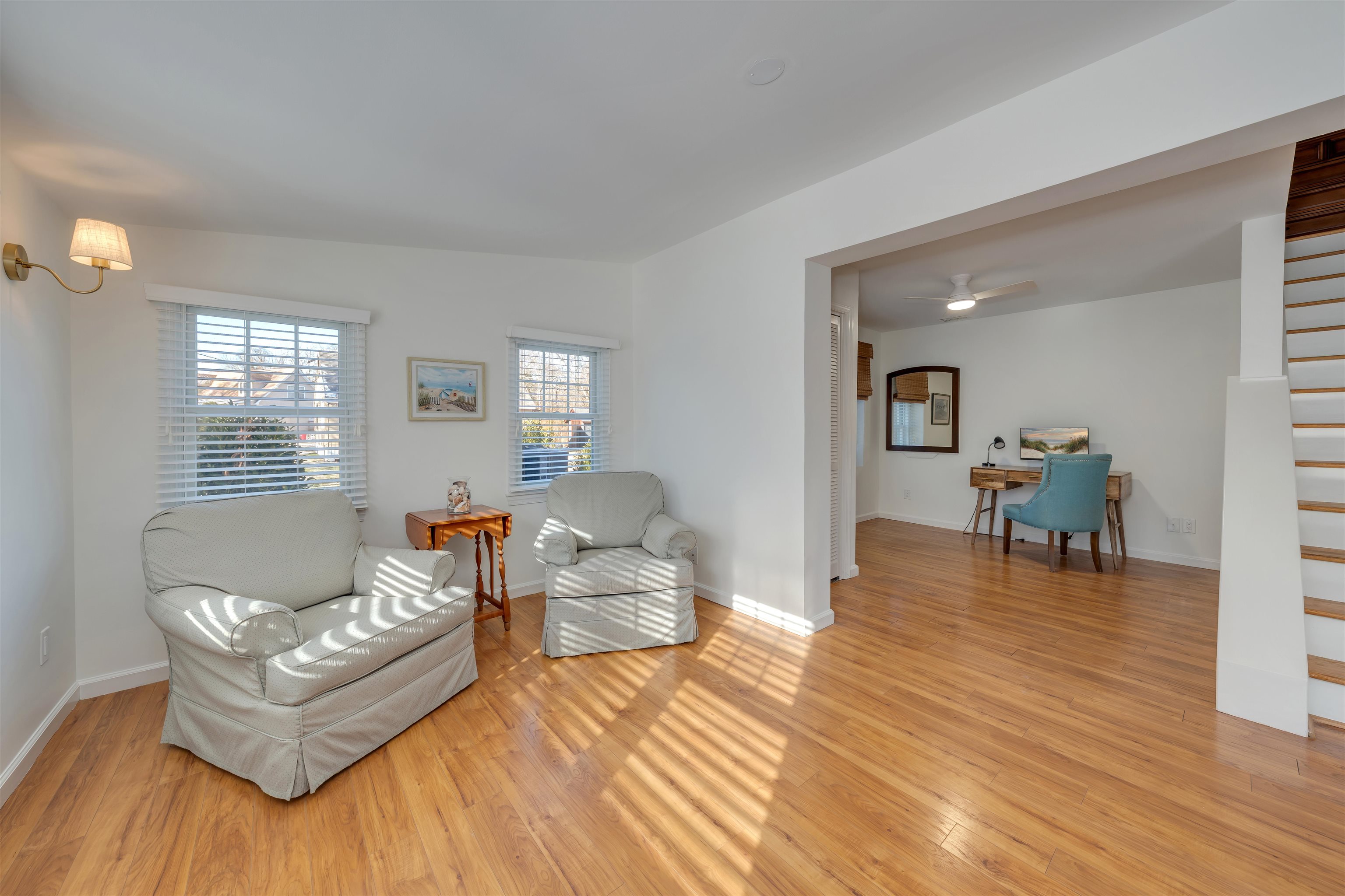 220 Iselin Road Cape May, NJ 08204 - Photo 20 of 43 a living room with furniture and a wooden floor