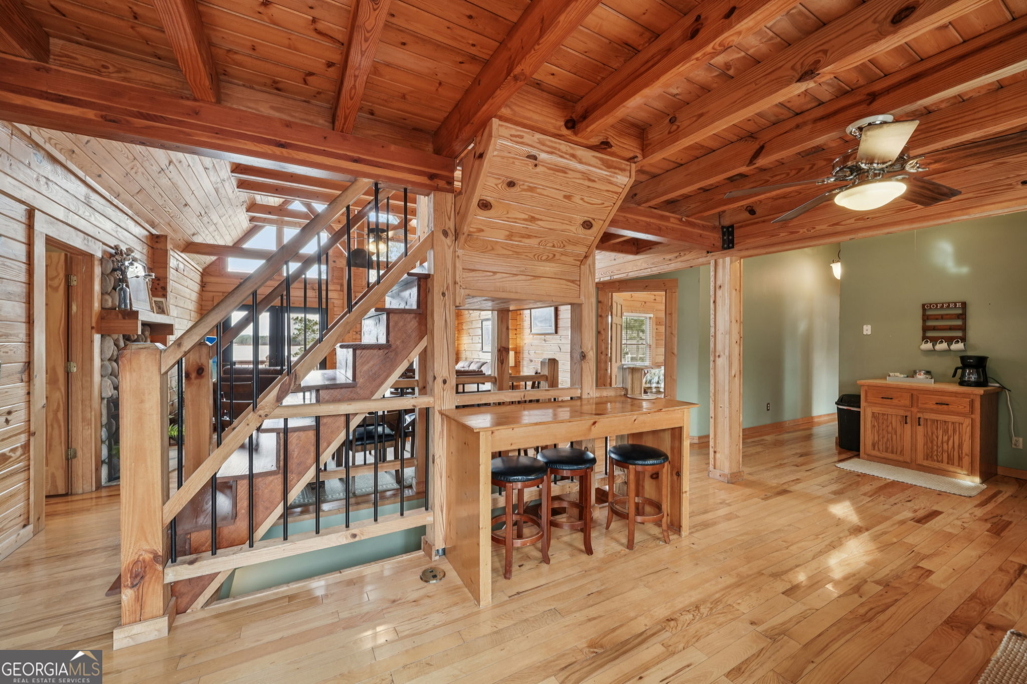 50 Eubanks Point Road Wedowee, AL 36278 - Photo 23 of 81 a view of a dining room with furniture window and wooden floor