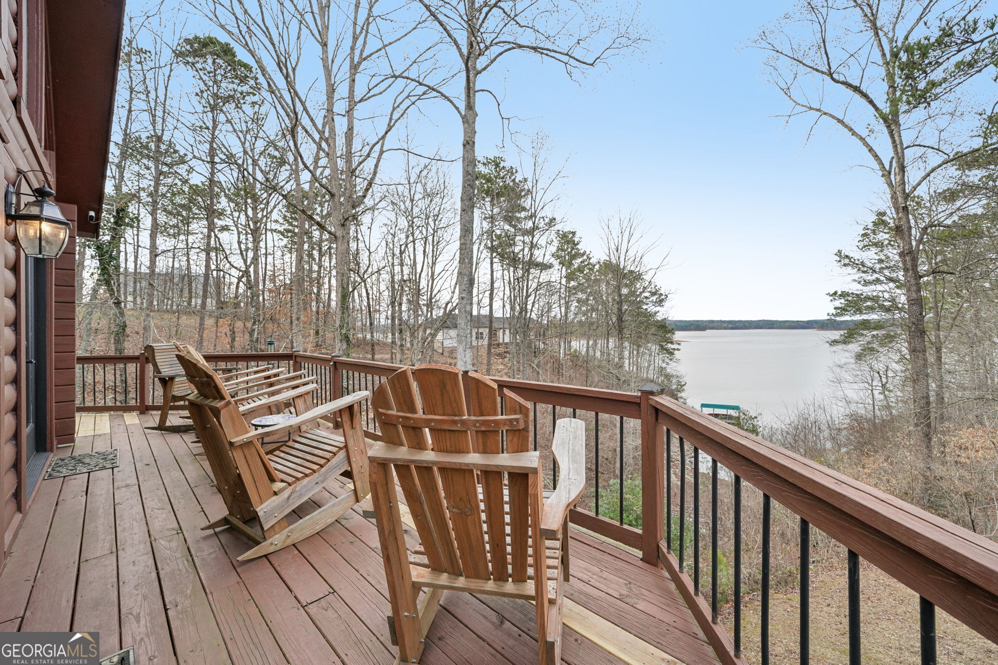 50 Eubanks Point Road Wedowee, AL 36278 - Photo 50 of 81 a view of deck with mountain view and wooden floor