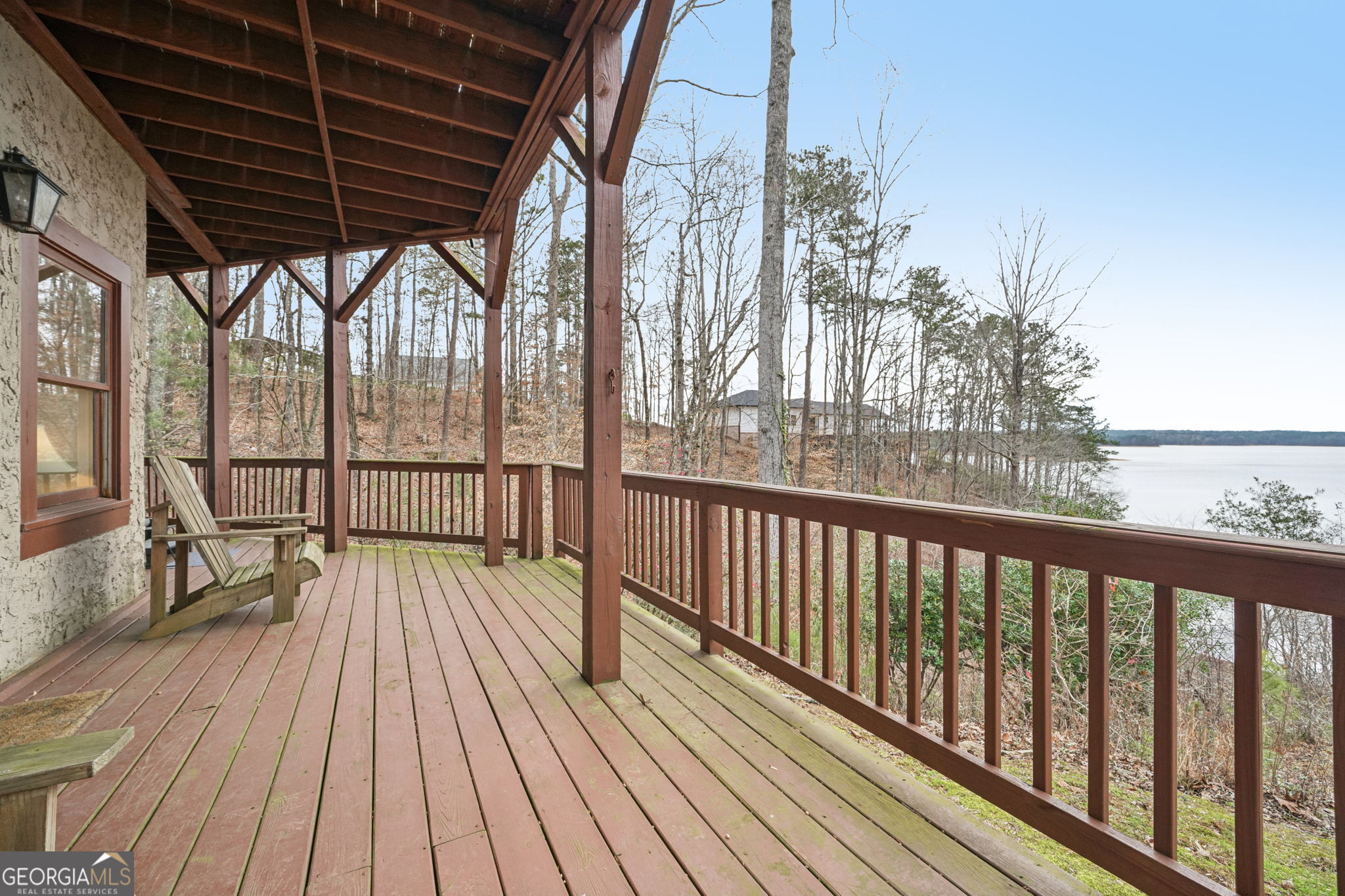 50 Eubanks Point Road Wedowee, AL 36278 - Photo 53 of 81 a view of balcony with wooden floor