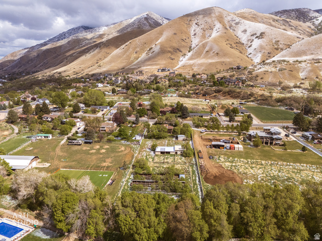 2672 East Canyon Road Springville, UT 84663 - Photo 12 of 33 Aerial view of a mountainous background