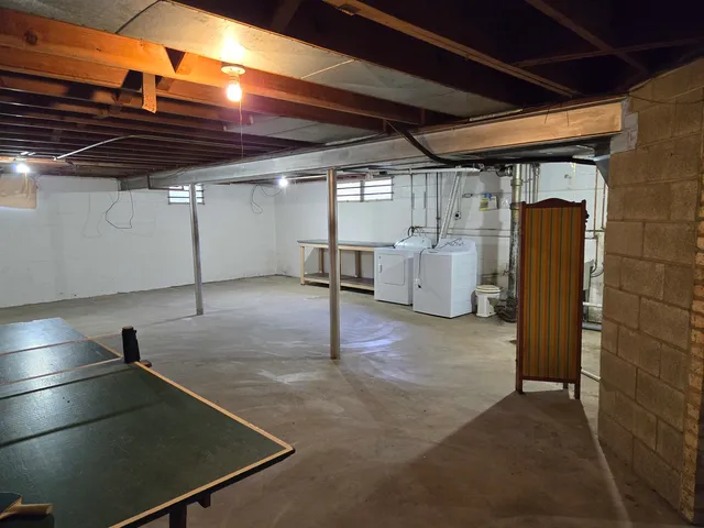 a view of a storage room