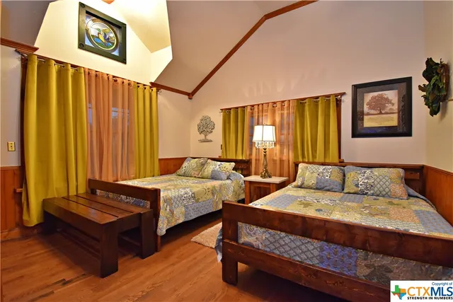 a view of a door with a palm tree