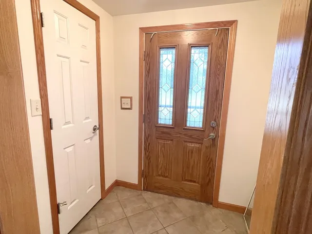 a view of an entryway door