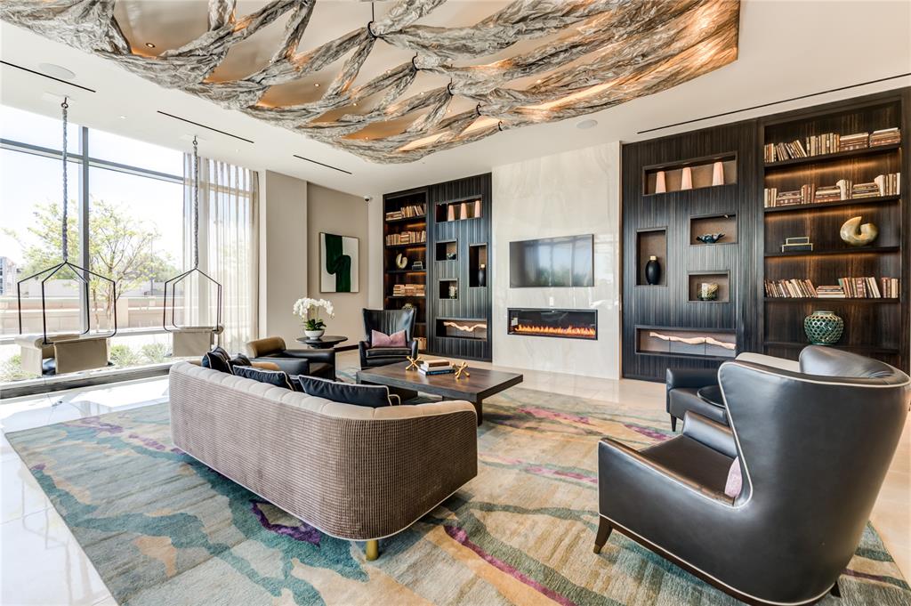 3031 Oliver Street, Unit 2007 Dallas, TX 75205 - Photo 20 of 29 a living room with furniture and a large window