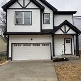 a front view of a house