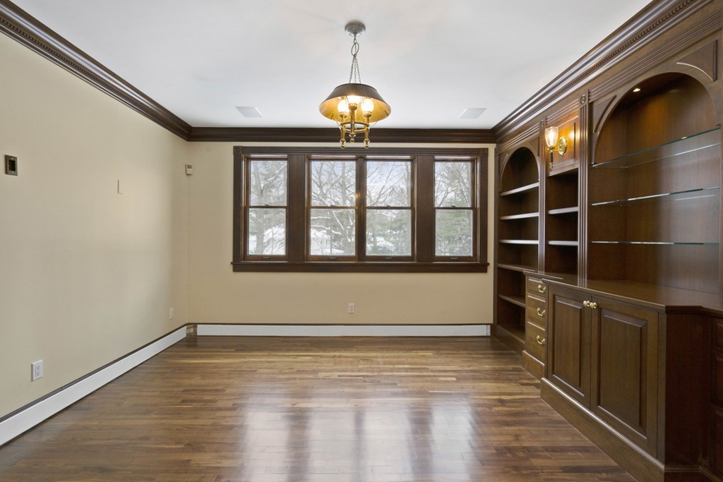 142 Neshobe Road Newton, MA 02468 - Photo 21 of 29 a view of empty room with wooden floor and fan