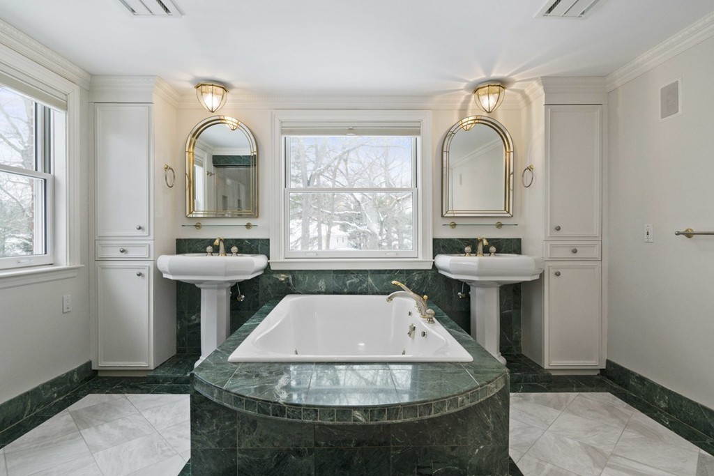 142 Neshobe Road Newton, MA 02468 - Photo 25 of 29 a bathroom with a sink a toilet and a window