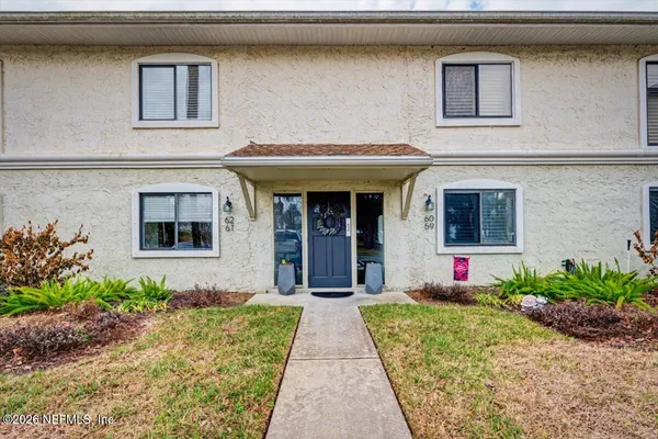 a front view of a house