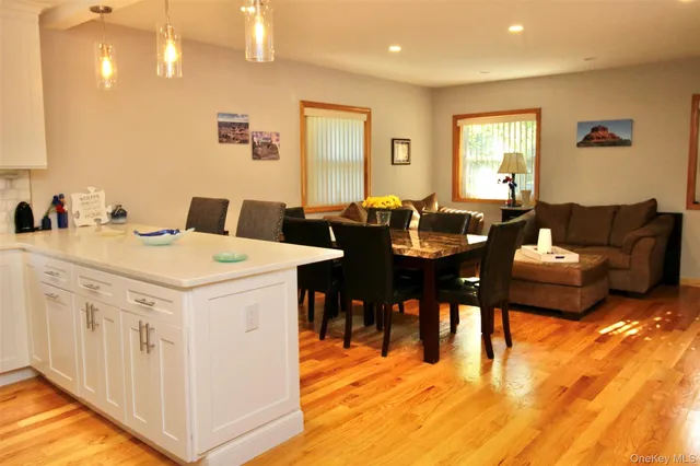 a street view with sitting space