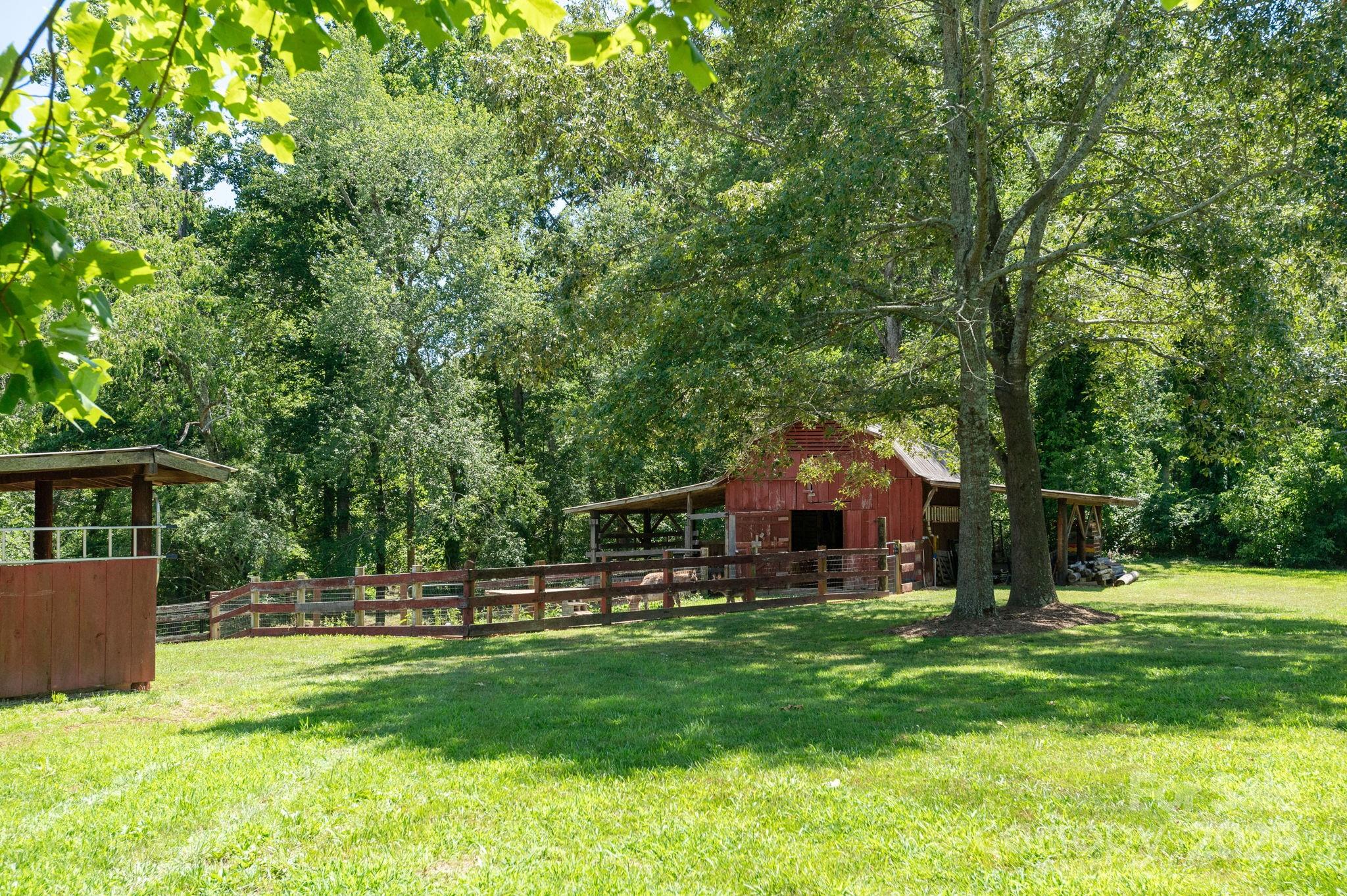 16 School House Road Mills River, NC 28759 - Photo 38 of 48 a view of a house with a big yard potted plants and large tree