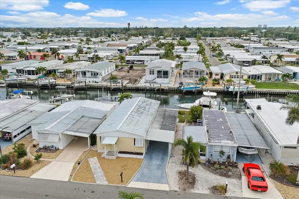 an aerial view of a city with lots of residential buildings