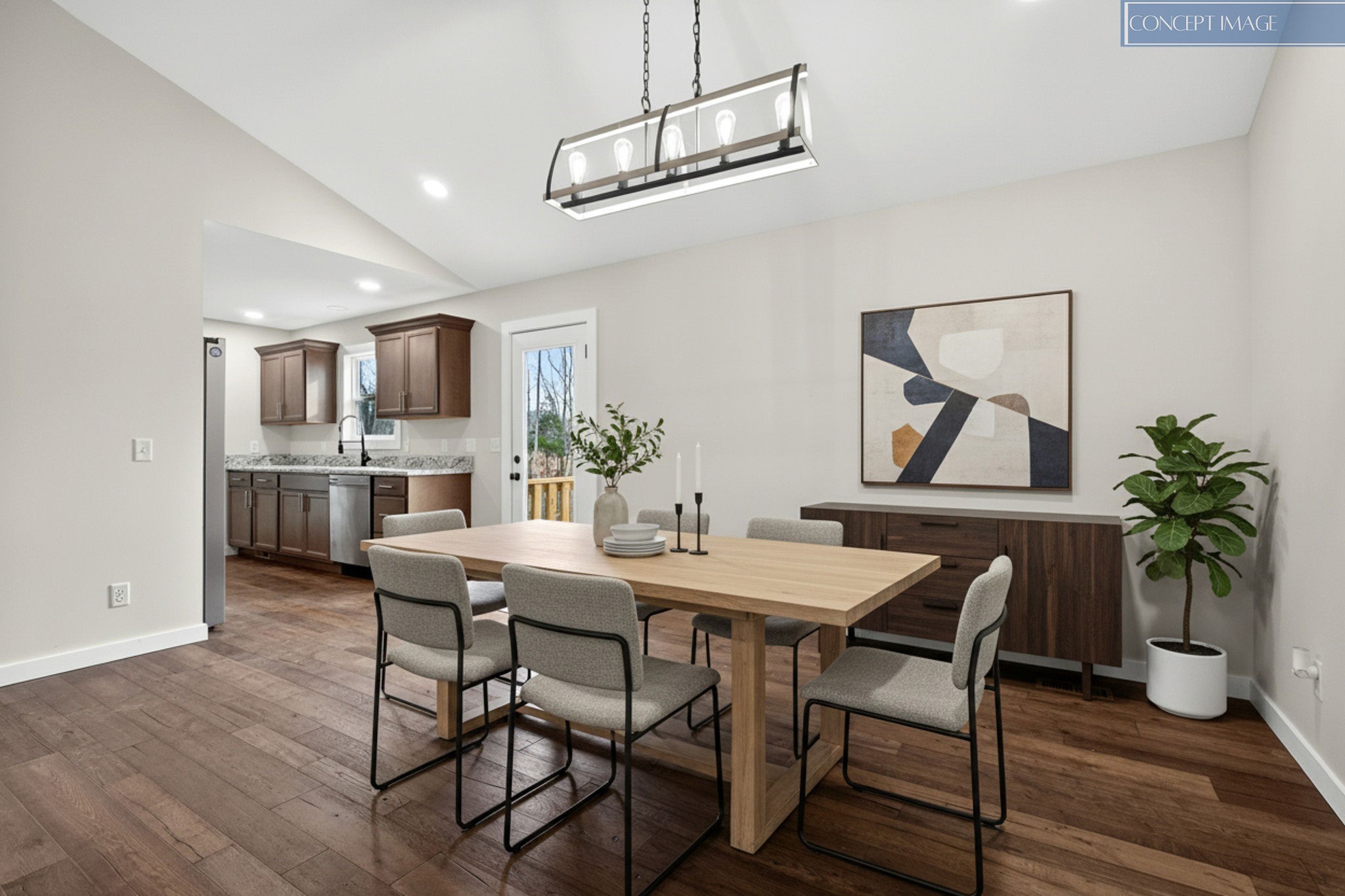 4140 Eller Ridge Road Cookeville, TN 38506 - Photo 4 of 33 a view of a dining room with furniture and wooden floor
