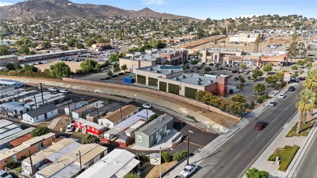 a view of city and mountain