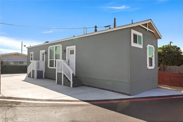 a view of a house with a patio