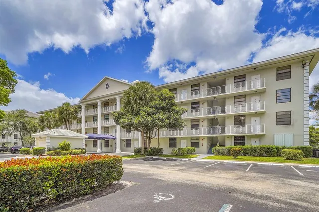 a front view of a building