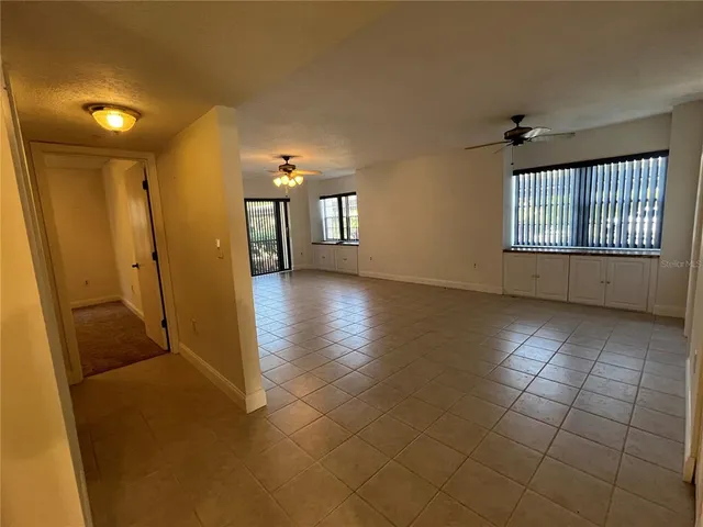 a view of hallway with a window