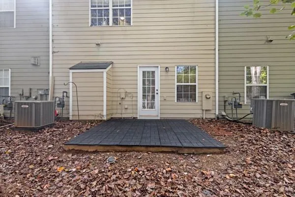 a view of a house with a door