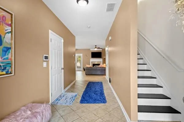 a view of entryway and hallway