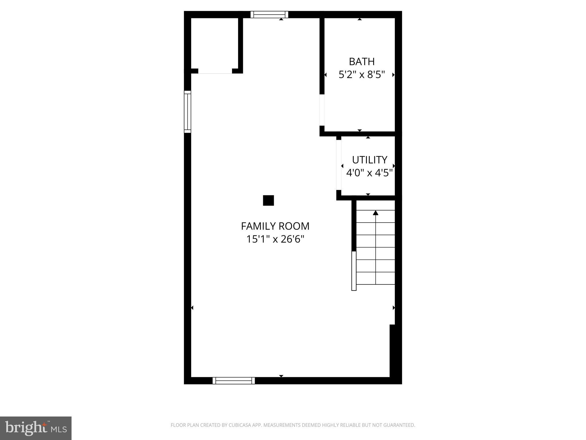 417 Burbank Street Southeast Washington, DC 20019 - Photo 43 of 44 Basement Floor Plan