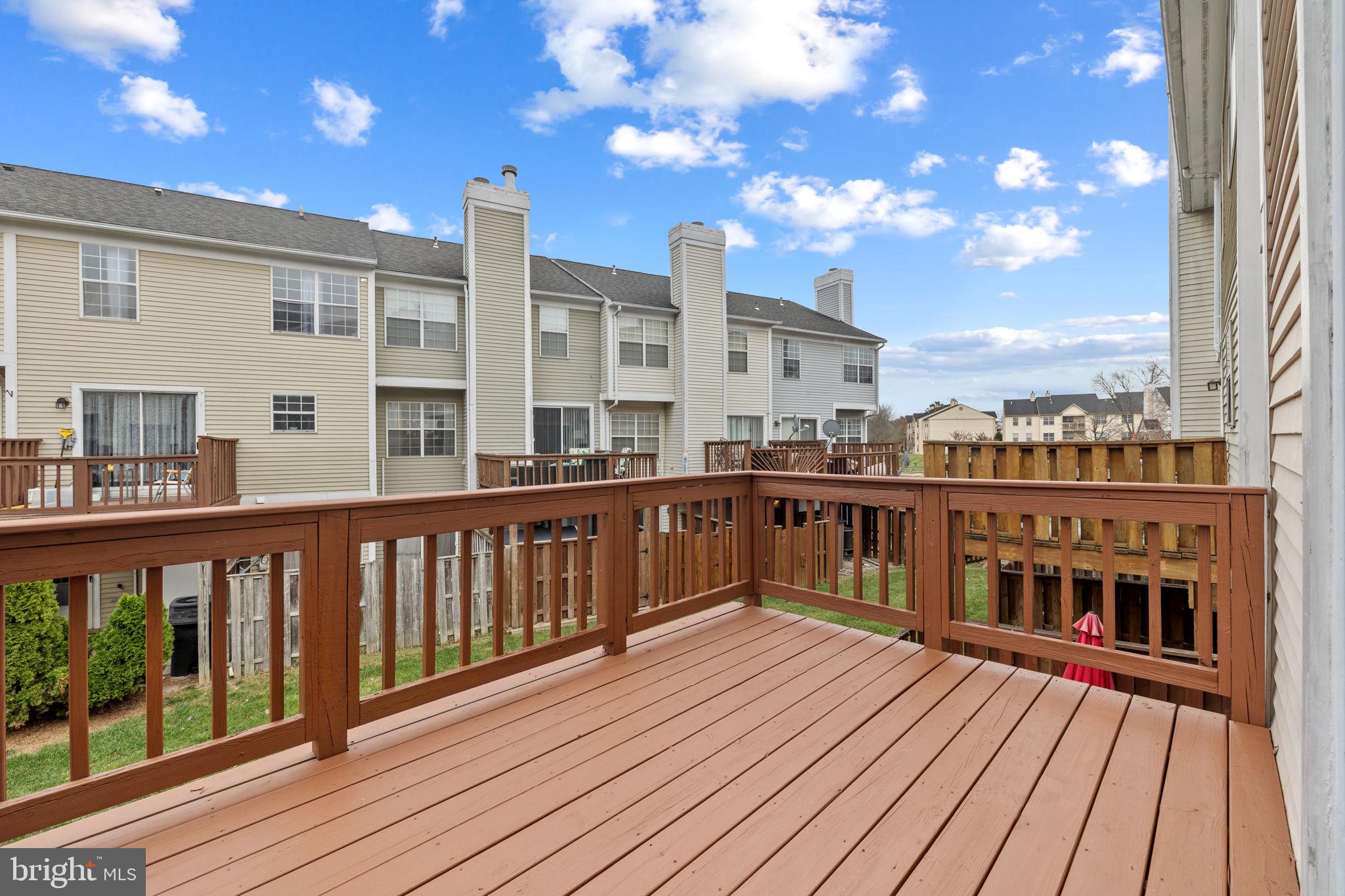10909 Postern Court Manassas, VA 20109 - Photo 18 of 19 Deck and view of the back