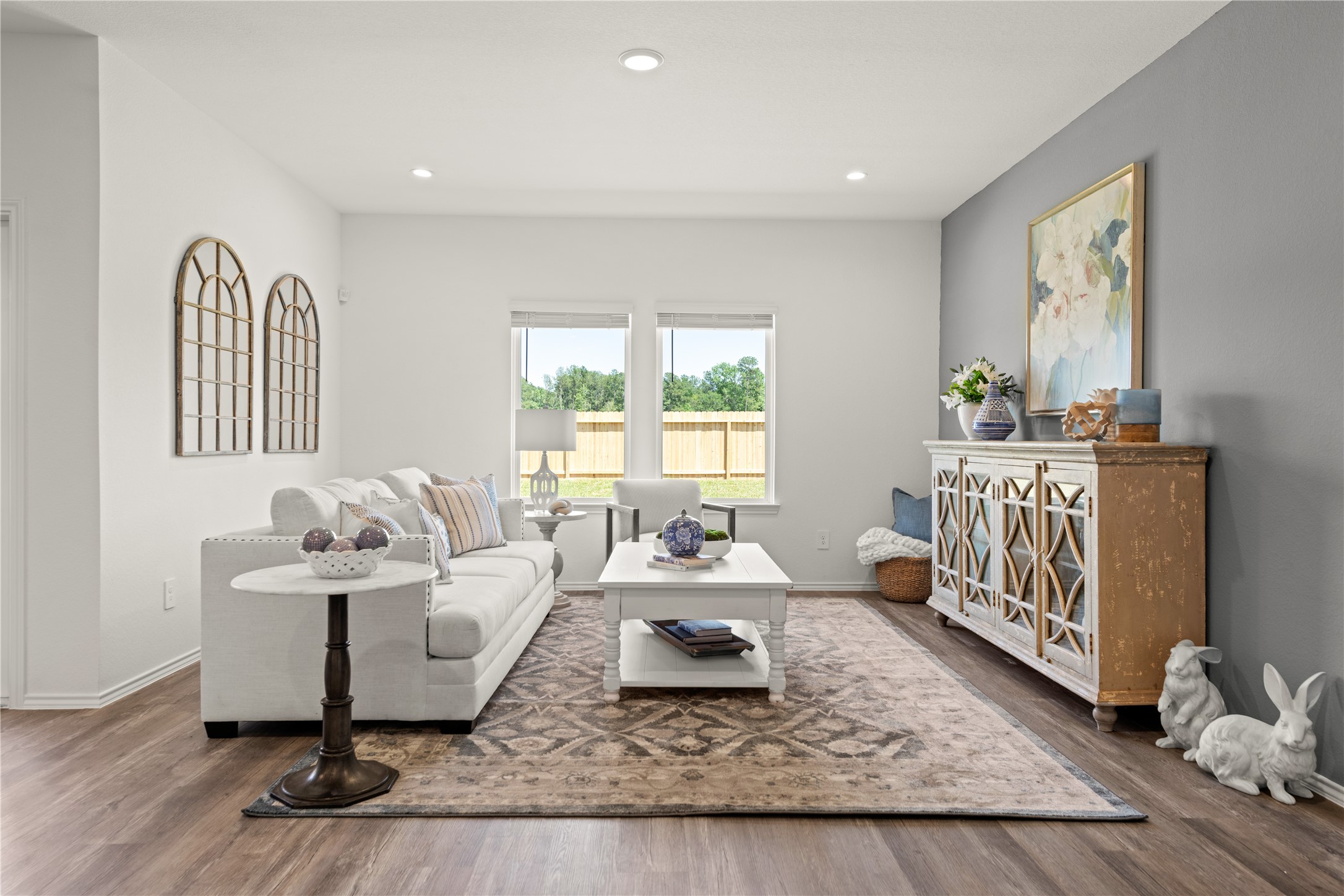 545 Wax Myrtle Way Hockley, TX 77447 - Photo 4 of 9 a living room with furniture and wooden floor